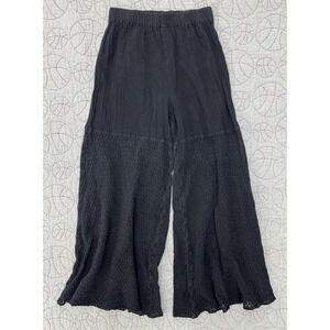 Cottonways Wide Leg Pants Black Lace Flowy Boho / Women's 2